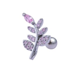 1PC Cartilage Earring for Women Stainless Steel Crystal CZ Flower Helix Ear Studs Punk Ear Piercing 16G Tragus Conch Bar Jewelry