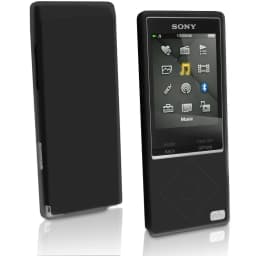 Rubber Gel Silicone Cover Case for Sony Walkman NWZ A15 A17 A25 A27 Protective Case with Protector Film Strap