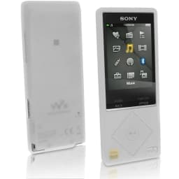 Rubber Gel Silicone Cover Case for Sony Walkman NWZ A15 A17 A25 A27 Protective Case with Protector Film Strap