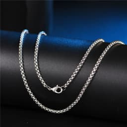 Dropship 1 Piece 2mm/2.5mm/3mm Stainless Steel Pearl Chain Necklace Figaro Chain for Pendant Men Women Jewelry Choker DIY