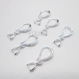 10X Lot Jewelry Findings 925 Sterling Silver DIY Jewelry Making Earrings Matte Surface Clip Hooks Earring Making Supplies