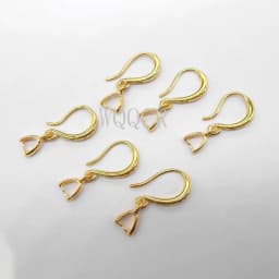 10X Lot Jewelry Findings 925 Sterling Silver DIY Jewelry Making Earrings Matte Surface Clip Hooks Earring Making Supplies