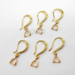 10X Lot Jewelry Findings 925 Sterling Silver DIY Jewelry Making Earrings Matte Surface Clip Hooks Earring Making Supplies