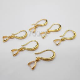 10X Lot Jewelry Findings 925 Sterling Silver DIY Jewelry Making Earrings Matte Surface Clip Hooks Earring Making Supplies