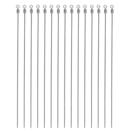 60Pcs Spinner bait Shaft with Barrel Swivels Stainless Steel Spinner Metal Wire Drop Shot Rig Making DIY Fishing Accessories