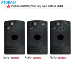 Leather Car Key Cases Smart Keyless Entry Remote Control Fobs Shell Protector Cover Skin For Mazda 5 6 CX-7 CX-9 RX-8 Miata MX-5