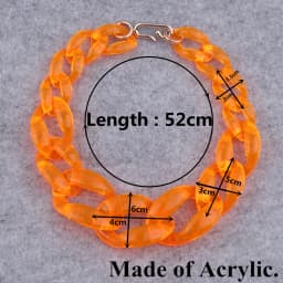 FishSheep Transparent Acrylic Chunky Choker Necklace For Women Resin Big Collar Long Pendant Necklaces 2023 Y2k Accessories