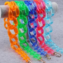 FishSheep Transparent Acrylic Chunky Choker Necklace For Women Resin Big Collar Long Pendant Necklaces 2023 Y2k Accessories