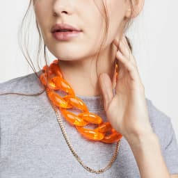 FishSheep Transparent Acrylic Chunky Choker Necklace For Women Resin Big Collar Long Pendant Necklaces 2023 Y2k Accessories