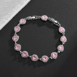 Fashion Exquisite Color Crystal Inlaid Ladies Charm Bracelet Engagement Wedding Jewelry