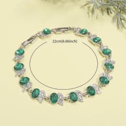 Fashion Exquisite Color Crystal Inlaid Ladies Charm Bracelet Engagement Wedding Jewelry
