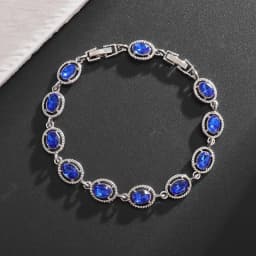 Fashion Exquisite Color Crystal Inlaid Ladies Charm Bracelet Engagement Wedding Jewelry