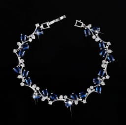 Fashion Exquisite Color Crystal Inlaid Ladies Charm Bracelet Engagement Wedding Jewelry