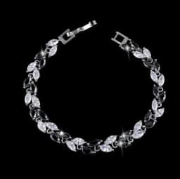 Fashion Exquisite Color Crystal Inlaid Ladies Charm Bracelet Engagement Wedding Jewelry