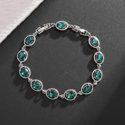 Fashion Exquisite Color Crystal Inlaid Ladies Charm Bracelet Engagement Wedding Jewelry