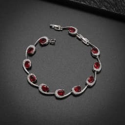 Fashion Exquisite Color Crystal Inlaid Ladies Charm Bracelet Engagement Wedding Jewelry