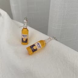 Yungqi Fashion Resin Beer Bottle Earring Creative Simulation of Mineral Bottles Earrings Cute Handmade Earrings Womens Jewelry