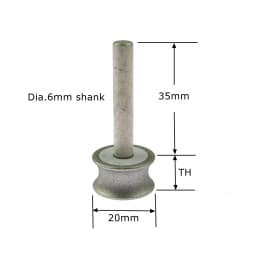 Concave Abrasive Wheel Glass Round Grinding Bead Bracelet Ring Jade Carving Polishing Wheel