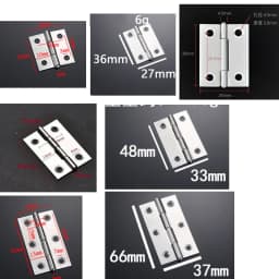 5Pcs 1/1.5/2/2.5/3 Inch Mini Flat Hinge Stainless Steel Cabinet Doors Windows Hinge Wooden Box DIY