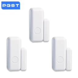 PGST Tuya 433MHz Magnetic Door Alarm Sensor Smart Home Life Window Door Sensor For House Alarm Security Protection System