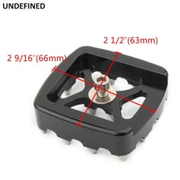 MX Brake Pedal Pad Cover Black CNC Small Footrest Pedal Pad Covers For Harley Dyna Fat Bob FXDF FXDL1993-2017 Softail FXBB FXSTS