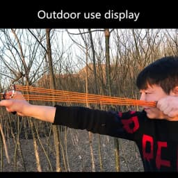 Outdoor Precision Competitive Hunting Catapult Slingshot New Stainless Steel Metal Rubber Band Bull Head Big Power Slingshot Toy