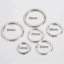 20pcs Stainless Steel Split Key Rings 1.5x25mm Jump Rings Metal Hook Ring for Keychain Making DIY Handmade Jewelry Accessories