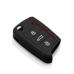 KEEYOU Car-styling Silicone Car Key Cover Case For Volkswagen VW Golf 7 mk7 Skoda Octavia A7 for SEAT Leon Ibiza Fob 3 Buttons