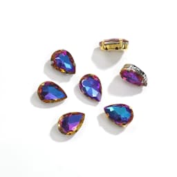20/10pcs Sew on Claw Drop Rhinestone Multi Size Wholesale Glass Button Teardrop Clothing Decoration Rhinestone for Needlework