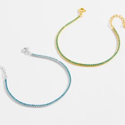 ANDYWEN 925 Sterling Silver 1.5mm Tennis Zircon Charm Long Chain Necklace Rock Punk Fashion Fine Jewelry Gift Wedding Party
