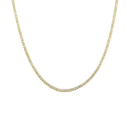 ANDYWEN 925 Sterling Silver 1.5mm Tennis Zircon Charm Long Chain Necklace Rock Punk Fashion Fine Jewelry Gift Wedding Party