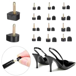 10pcs 6-Size High Heel Repair Tips Pins For Women Shoes High Heel Tips Taps Dowel Lifts Replacement Heel Stoppers Protect