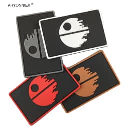 AHYONNIEX 1 PC Soft PVC Material Bird Armband Patch Hook And Loop 3D Badge Military Tactical Flag Stickers DIY