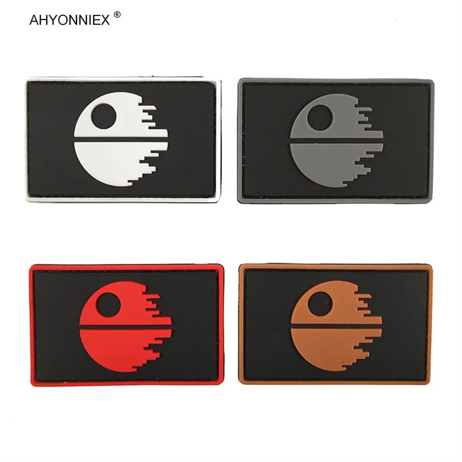 AHYONNIEX 1 PC Soft PVC Material Bird Armband Patch Hook And Loop 3D Badge Military Tactical Flag Stickers DIY