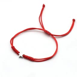 Silver Color Five Pointed Star Women Bracelet Handmade Braid Simple Adjustable Red String Charm Bracelets for Women Girl Jewelry