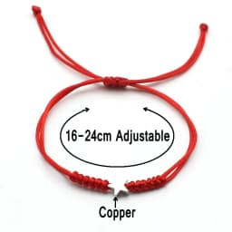 Silver Color Five Pointed Star Women Bracelet Handmade Braid Simple Adjustable Red String Charm Bracelets for Women Girl Jewelry