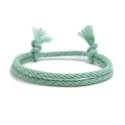 Meetvii Lucky Pure Colour Rope Bracelet Women Men Handmade Woven Cotton String Bracelet Couple Friendship Jewelry 14 Colors