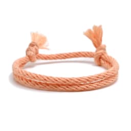 Meetvii Lucky Pure Colour Rope Bracelet Women Men Handmade Woven Cotton String Bracelet Couple Friendship Jewelry 14 Colors