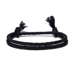 Meetvii Lucky Pure Colour Rope Bracelet Women Men Handmade Woven Cotton String Bracelet Couple Friendship Jewelry 14 Colors