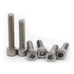 DIN912 M1.4 M1.6 M2 M2.5 M3 M4 M5 M6 M8 M10 304 Stainless Steel Metric Thread Hex Socket Cap Head Screw Bolts