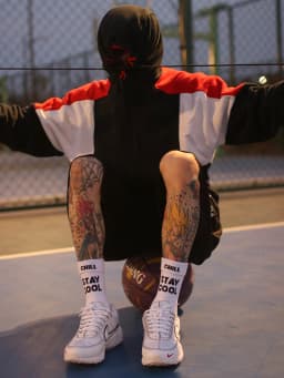 3 Pairs STAY COOL CHILL Letters Hip Hop Harajuku Pink Men's Socks Skateboard Orange Cotton Colorful Letter Long Women Sock