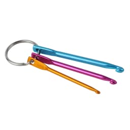 3 Sizes/set Mini Aluminum Keychain Crochet Hooks DIY Multicolour Crafts Tools Knitting Needles Sewing Tools Hook Size 3/4/5mm