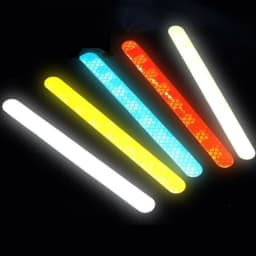 2Pcs/Set Car Reflector Stickers Multi-Colored Automobiles Rearview Mirror Reflective Strip for Auto Exterior Protect Accessories