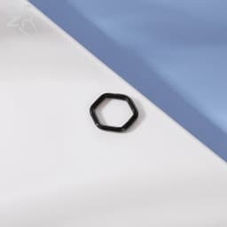 ZS 1 Piece Black Color 316L Stainless Steel Nose Ring For Women Men 8MM Punk Moon Spike Ear Helix Septum Tragus Piercing Jewelry