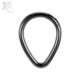 ZS 1 Piece Black Color 316L Stainless Steel Nose Ring For Women Men 8MM Punk Moon Spike Ear Helix Septum Tragus Piercing Jewelry