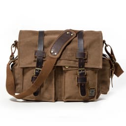 2025 Fashion Vintage Leather Canvas Women's Men's Messenger Bag Cotton Canvas Crossbody Bag Men Shoulder Bag Sling Casual Bag