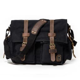 2025 Fashion Vintage Leather Canvas Women's Men's Messenger Bag Cotton Canvas Crossbody Bag Men Shoulder Bag Sling Casual Bag