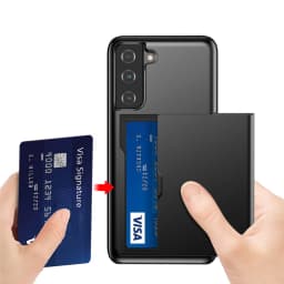 Case For Samsung Galaxy S21 S22 S20 FE S10 S9 Plus Case Armor Slide Card Slots Cover For Samsung Note 20 Ultra 10 9 8 S10E Funda