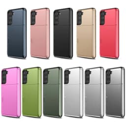 Case For Samsung Galaxy S21 S22 S20 FE S10 S9 Plus Case Armor Slide Card Slots Cover For Samsung Note 20 Ultra 10 9 8 S10E Funda