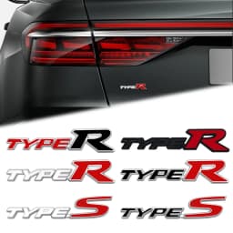Car Accessories Metal Type S Emblem Rear Trunk Body Typer Badge Sticker For Honda Acura Accord Civic Spirior Odyssey Mugen